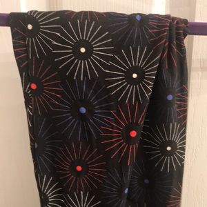 Patriotic firework leggings